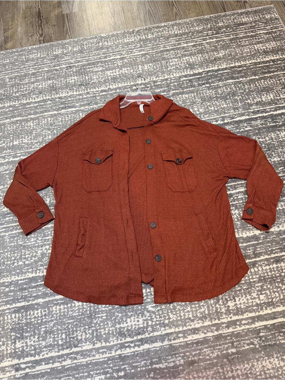 Zenana Rust Shacket Medium